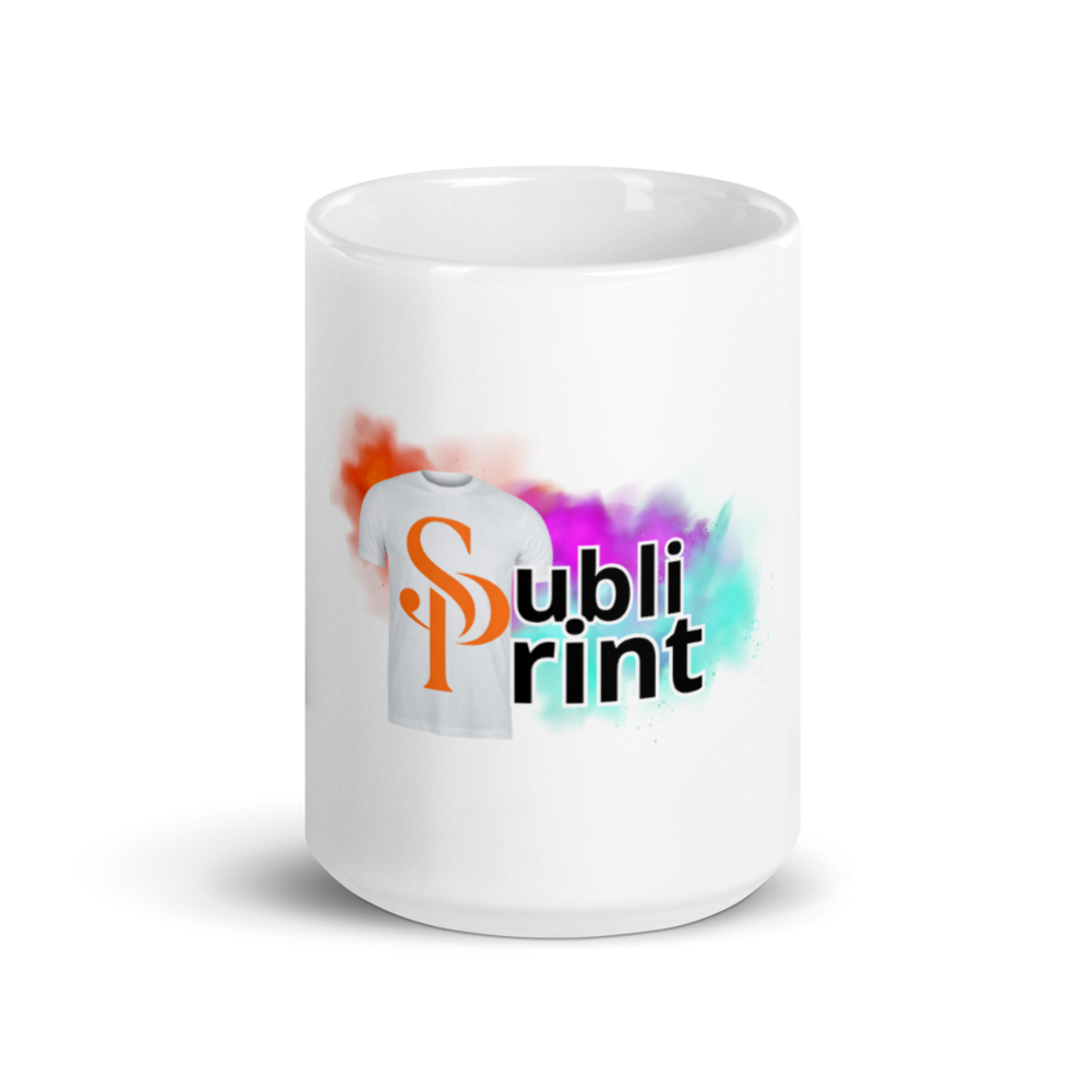 white glossy mug white 15 oz front view 692b6f4515fd7